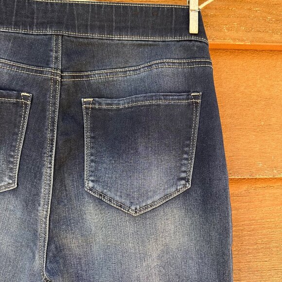 DKNY JEANS Elastic Waist Denim Legging Jeggins Dark Blue Size S - Picture 11 of 13
